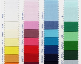 Cinta al bies de polialgodón hecha a mano: 25 mm, 40 colores (por metro)