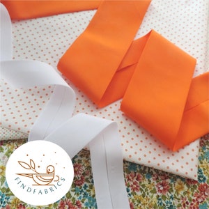 Blanket 60mm Handmade Extra Wide Binding for Blankets 5&quot; Bias Binding Tape Folded ~ Plain POLYCOTTON ~ Price per Metre