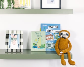 Green Floating Shelves - Galapagos Green