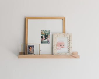 Wood Picture Ledge | Raw Basswood
