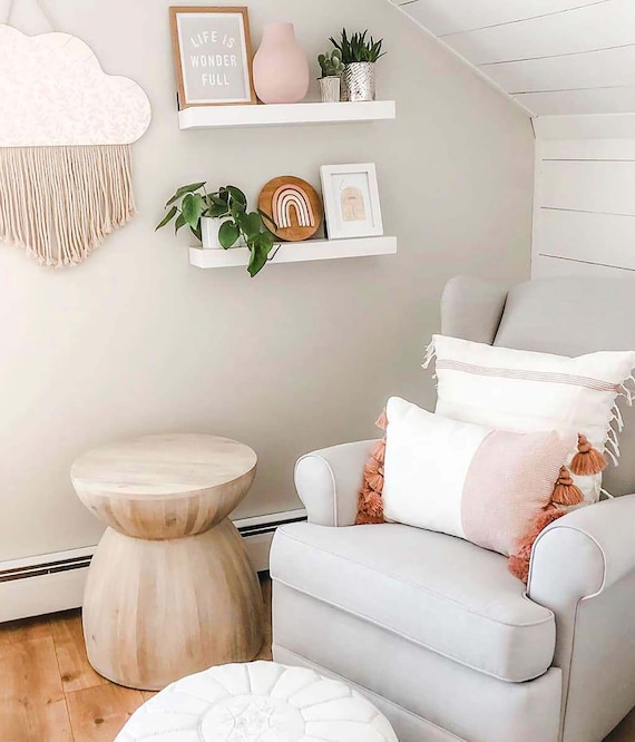 Nursery Shelves Nursery Shelves White Natural Wood Nursery