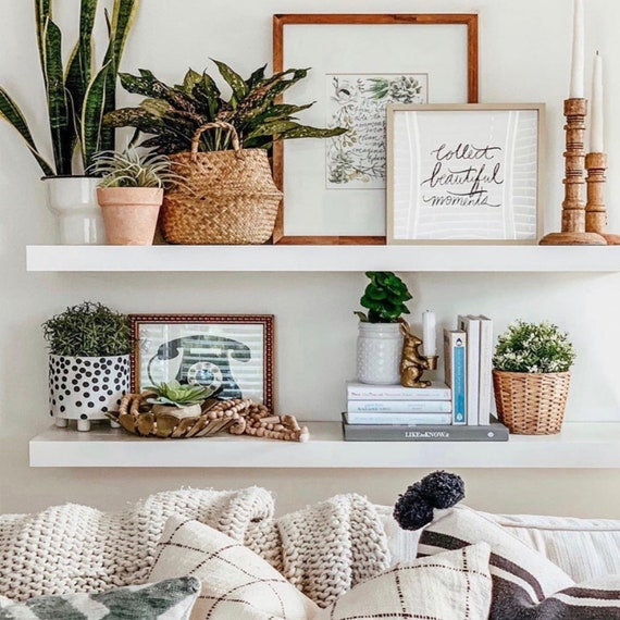 Floating living 2024 room shelves