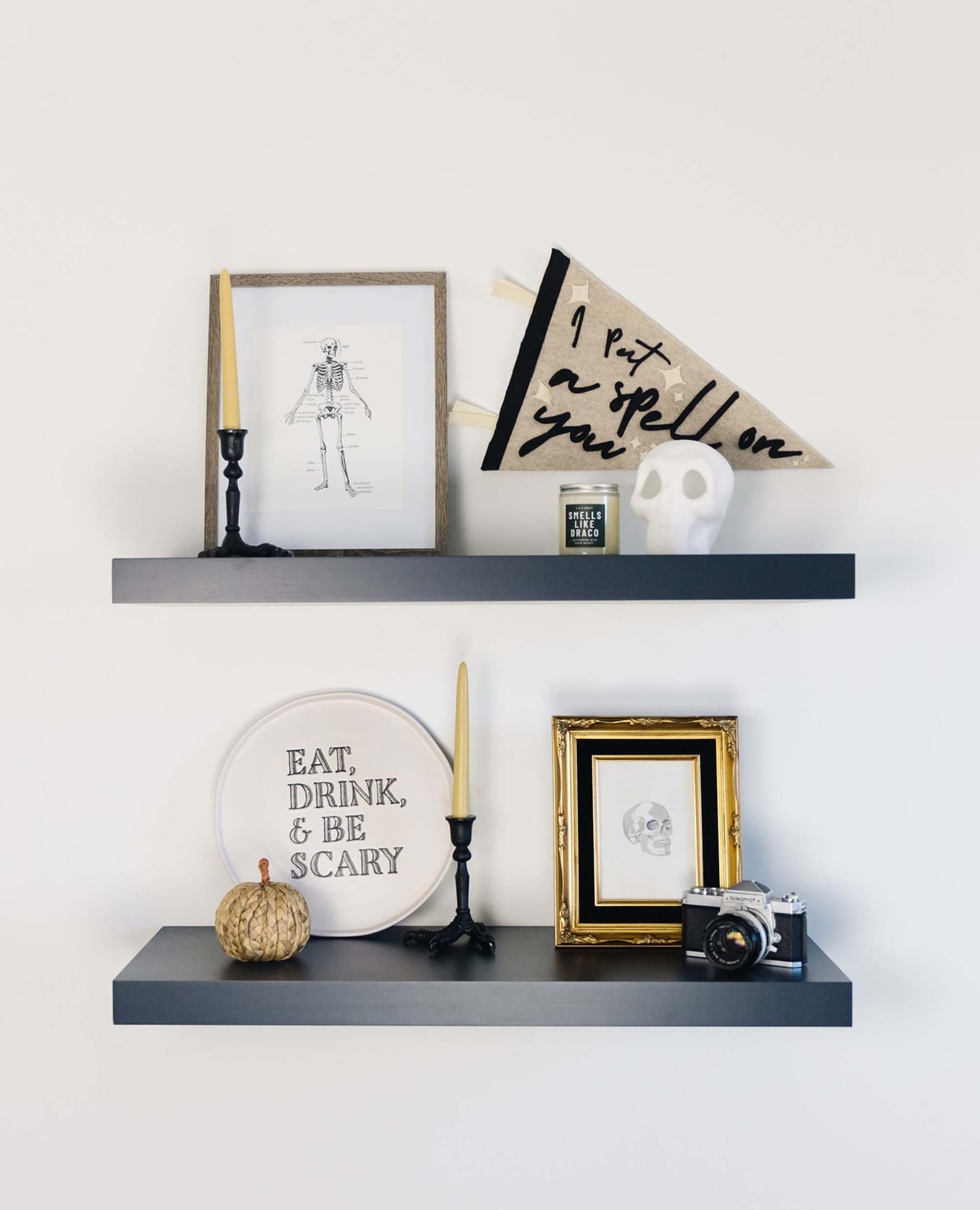 Blue Shelf Navy Floating Shelves Custom Painted Shelves Etsy