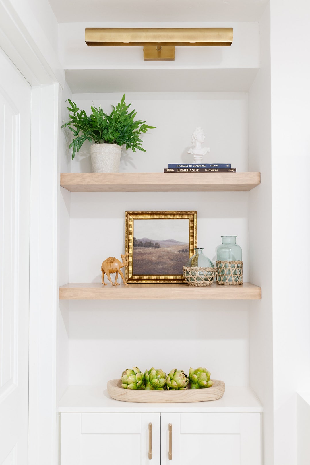 Limited-stock White Oak Floating Shelves Floating Shelves for Kitchen ...