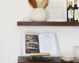 Limited-Stock Black Walnut Floating Shelves | Floating shelves for kitchen and bathroom | One-foot floating shelf | Two Foot Floating Shelf