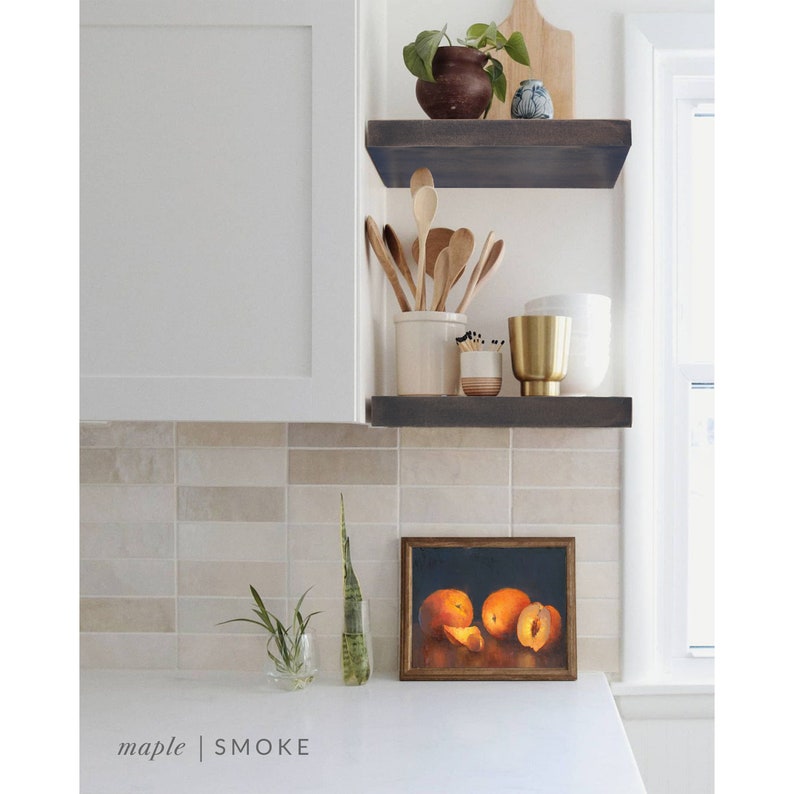 Modern Floating Shelves Modern Shelves for Bathroom Solid Etsy