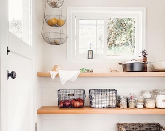 White Oak Floating Shelves