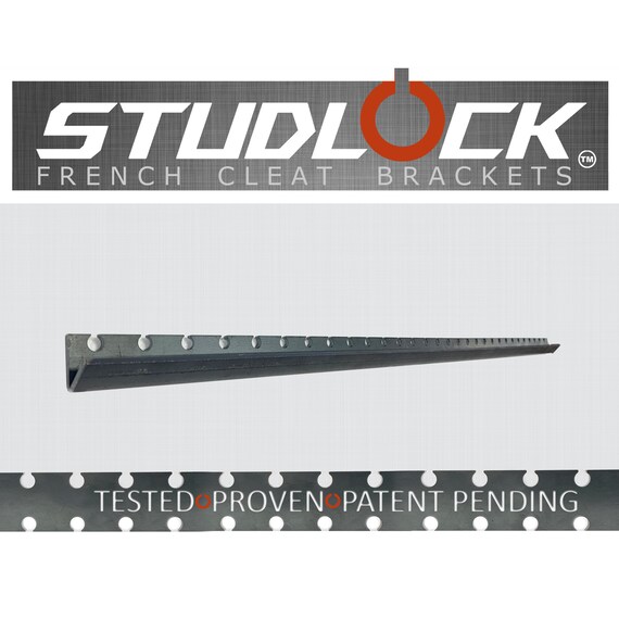 Studlock French Cleat Bracket For Ez Mount Cabinets Etsy