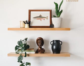 Overstock Floating Shelf Set of Two | Floating Shelves for Kitchen, Bathroom, Bedroom, Bookshelves | Set of 2