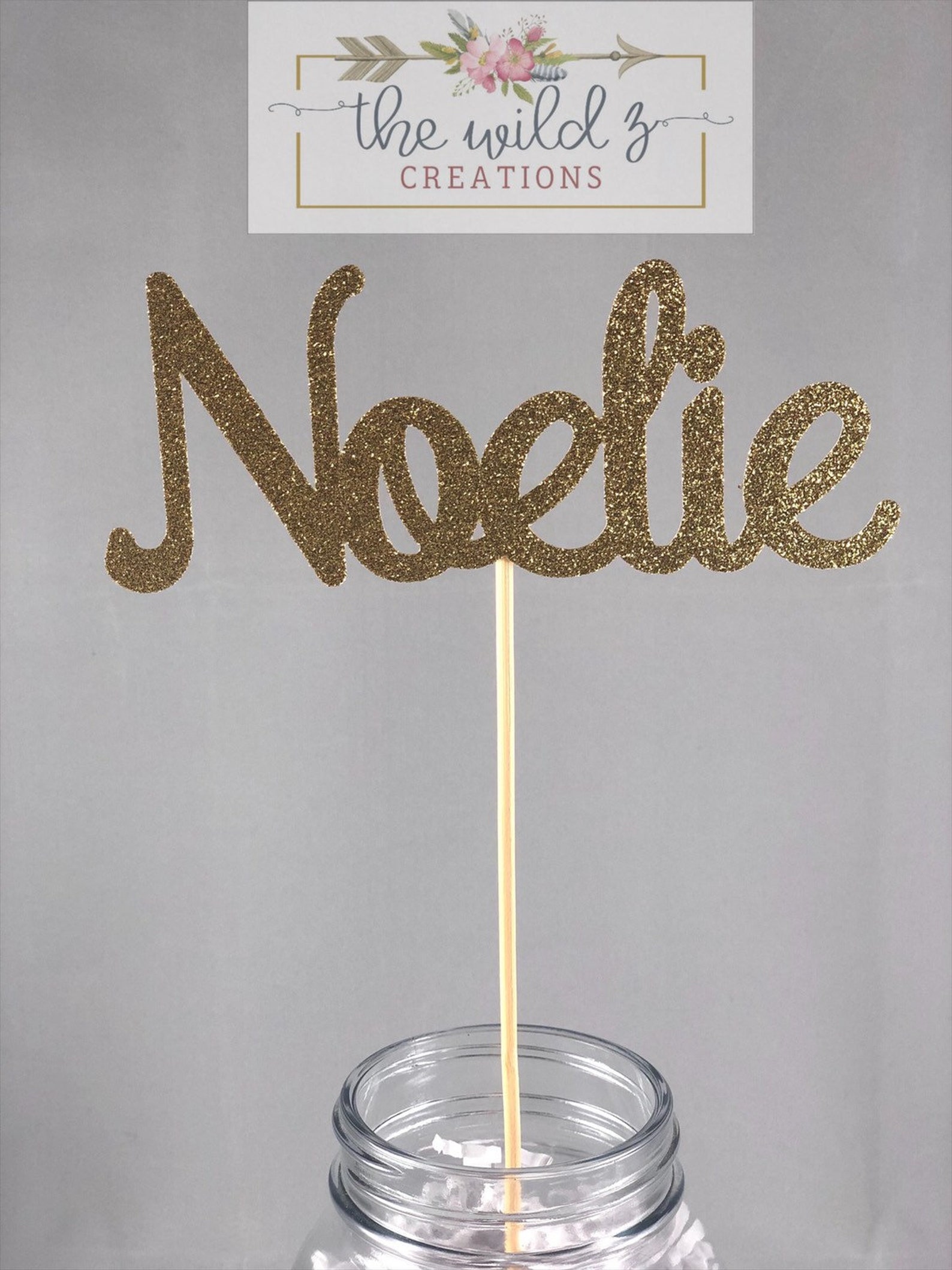 Name/Word Centerpiece PickSet of 6 Etsy