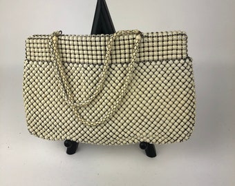 Vintage 1940's Whiting & Davis Beaded Evening Bag