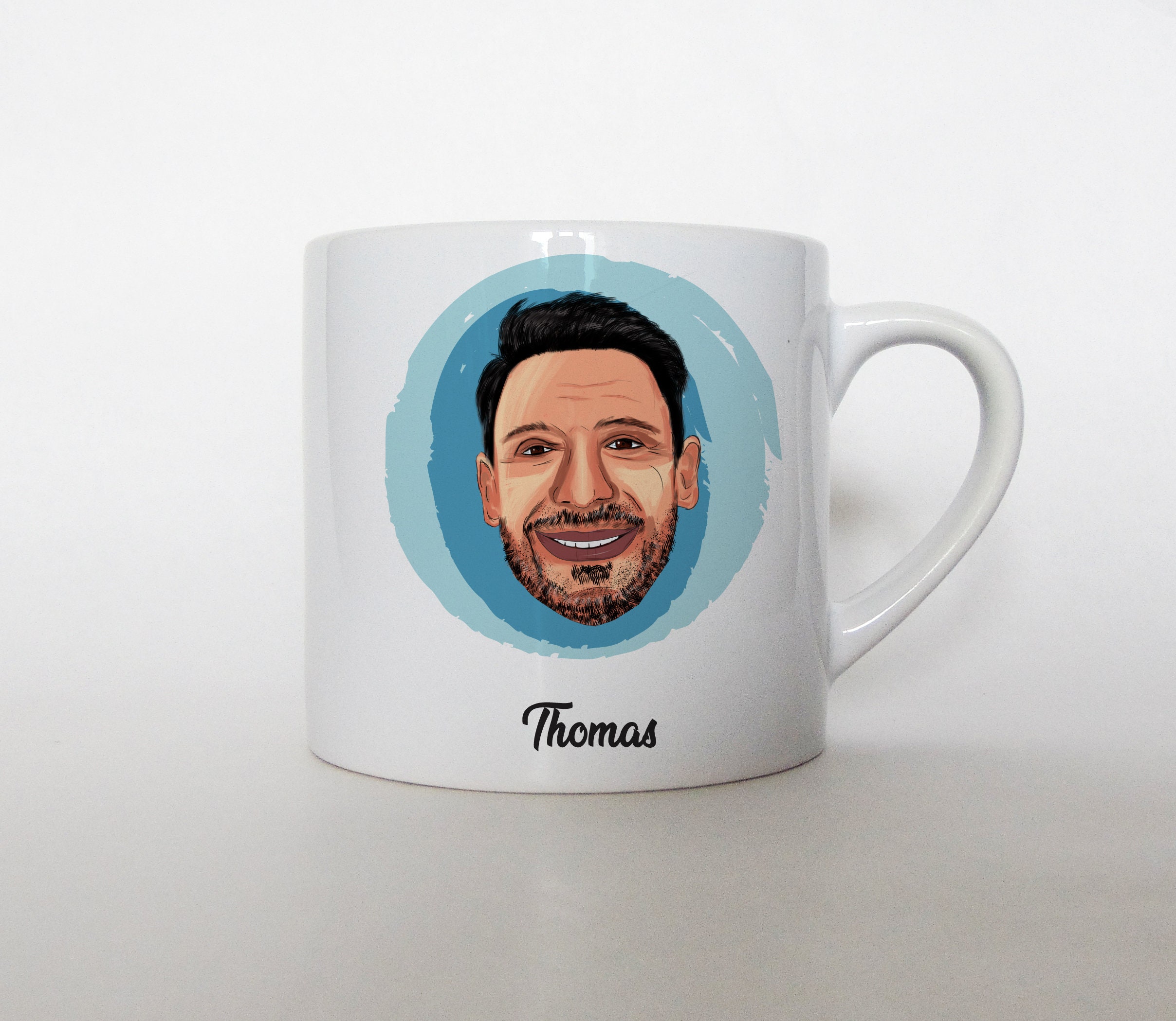 Mug Personnalisé, Portrait Idée Cadeau Anniversaire, Expresso 150 Ml