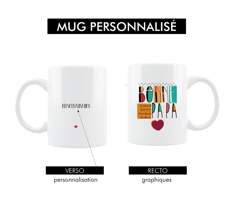 Mug personnalisé Bonne fête papa cadeau pour papa image 4