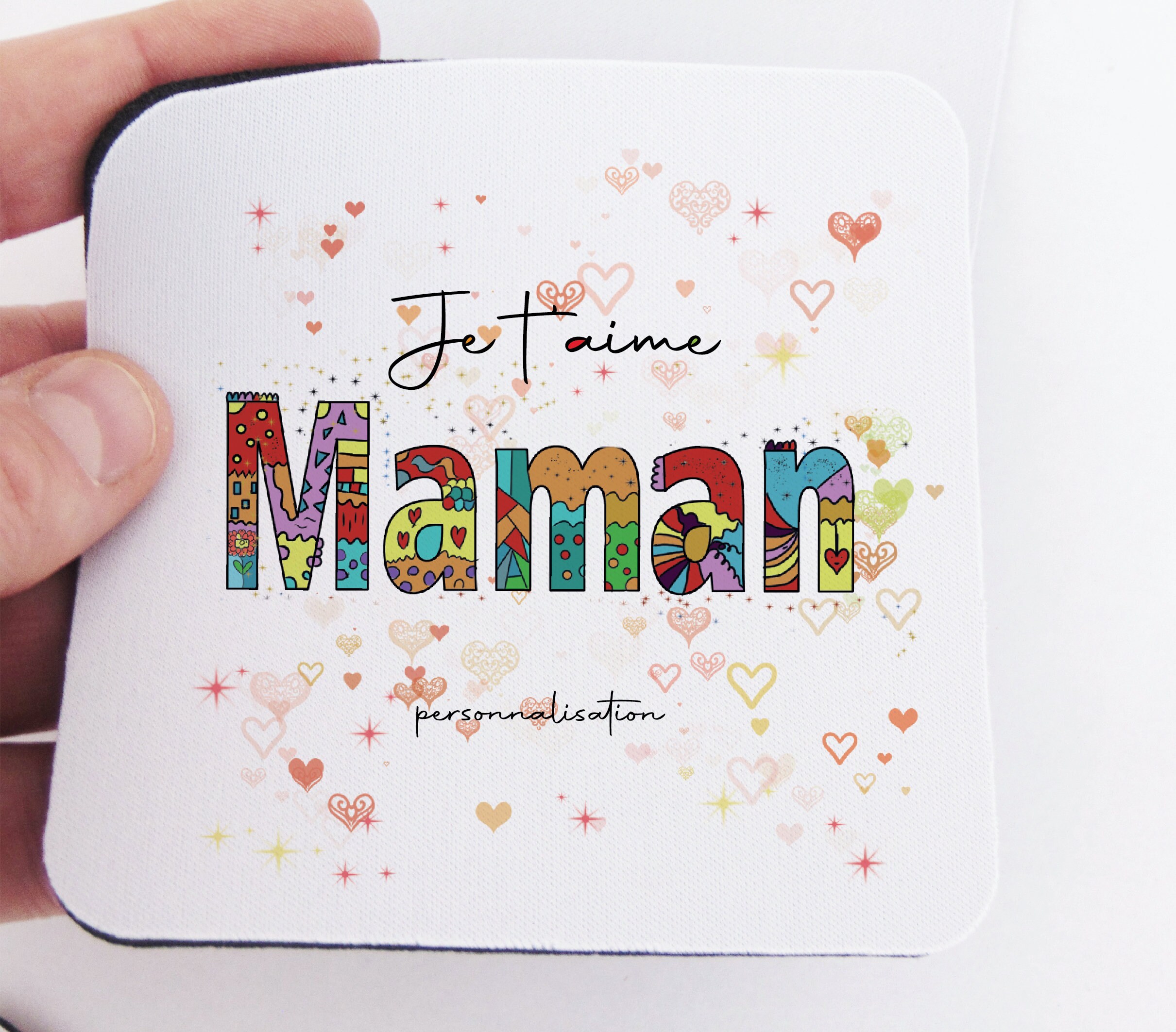 Sous Verre Personnalisé | Maman Je Taime Cadeau Anniversaire Pour Maman La Famille