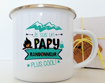 Personalized mug "I'm a COOLER hiker Grandpa! " | birthday present