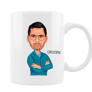 Mug personnalisé |  portrait personnalise