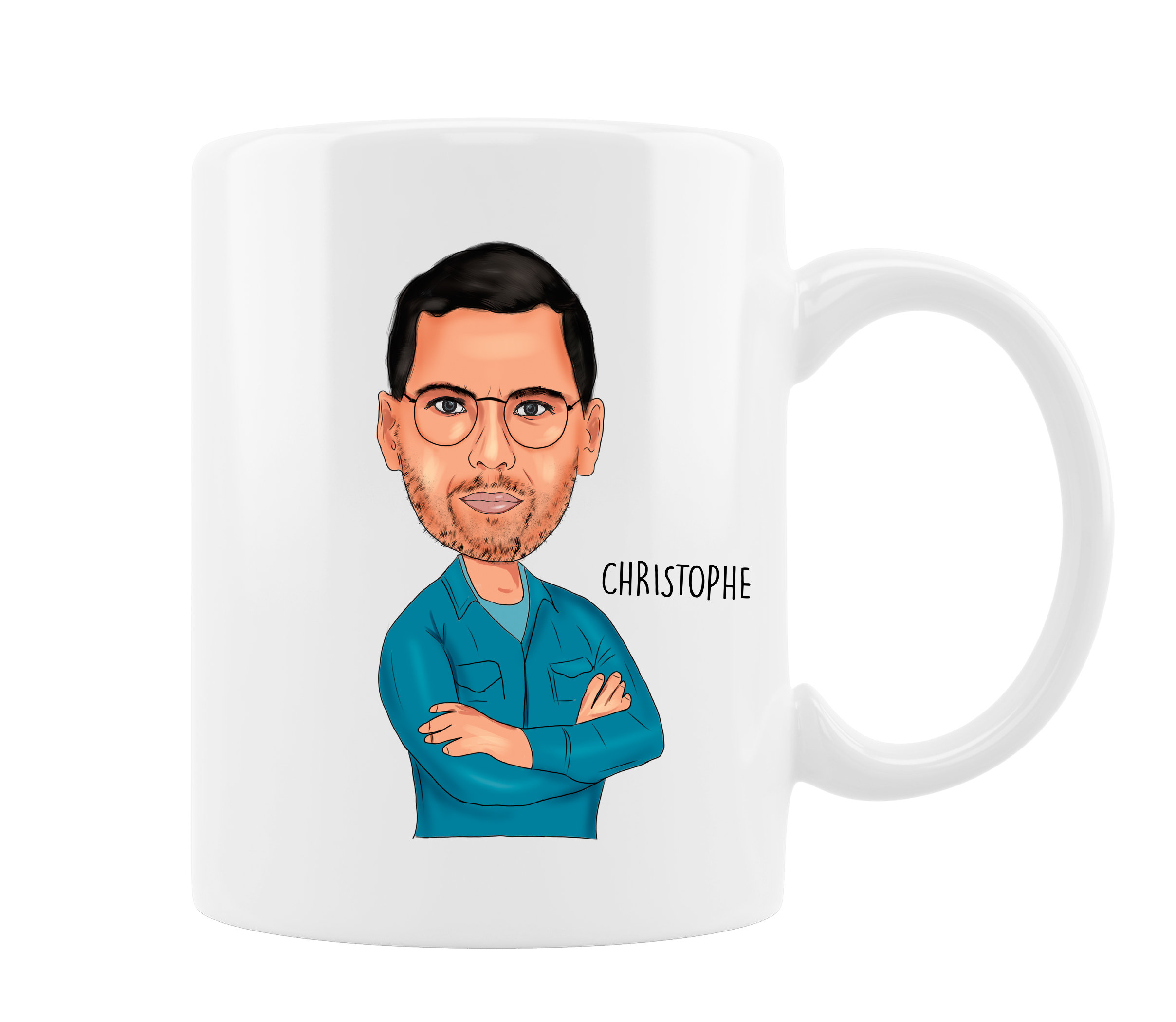 Mug Personnalisé, Portrait Personnalise, Cadeau Anniversaire