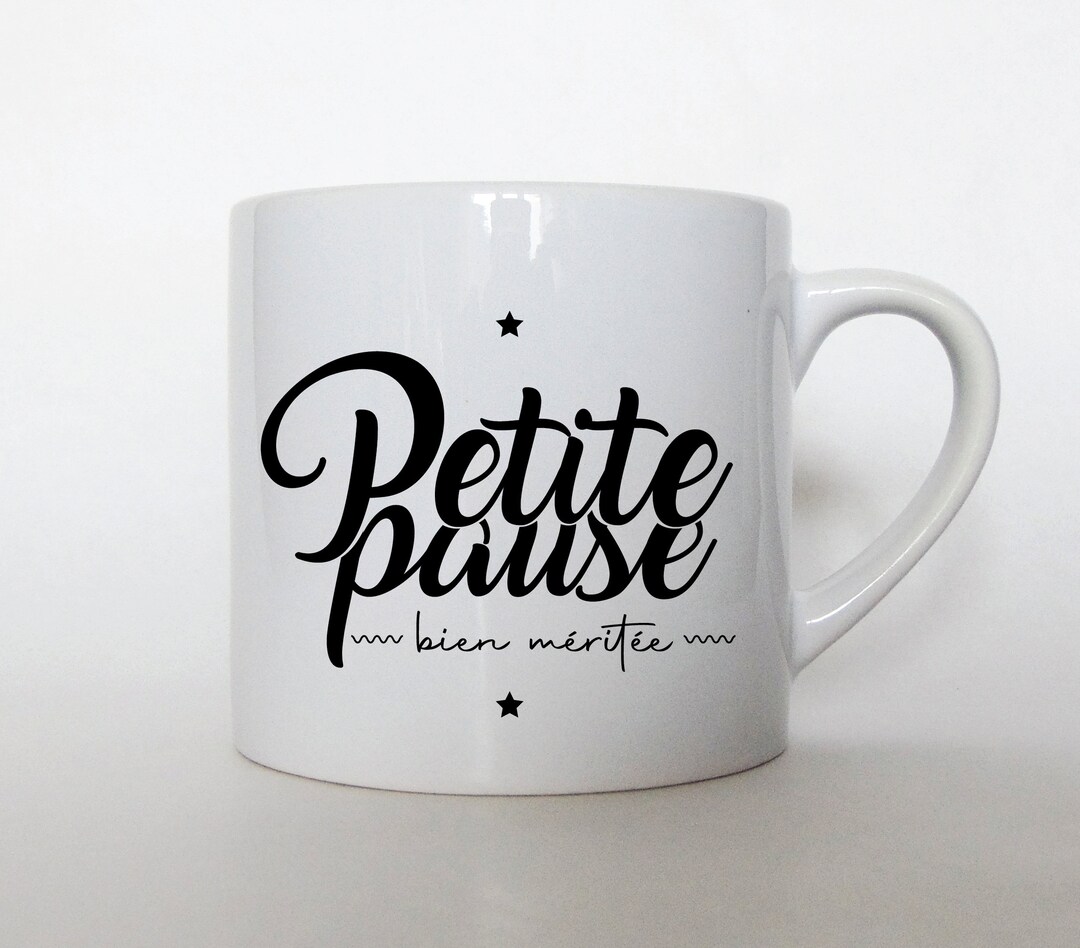 Tasse personnalisée façon mini mug pour boire un petit café