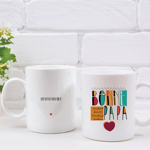 Mug personnalisé | Bonne fête papa |  cadeau pour papa