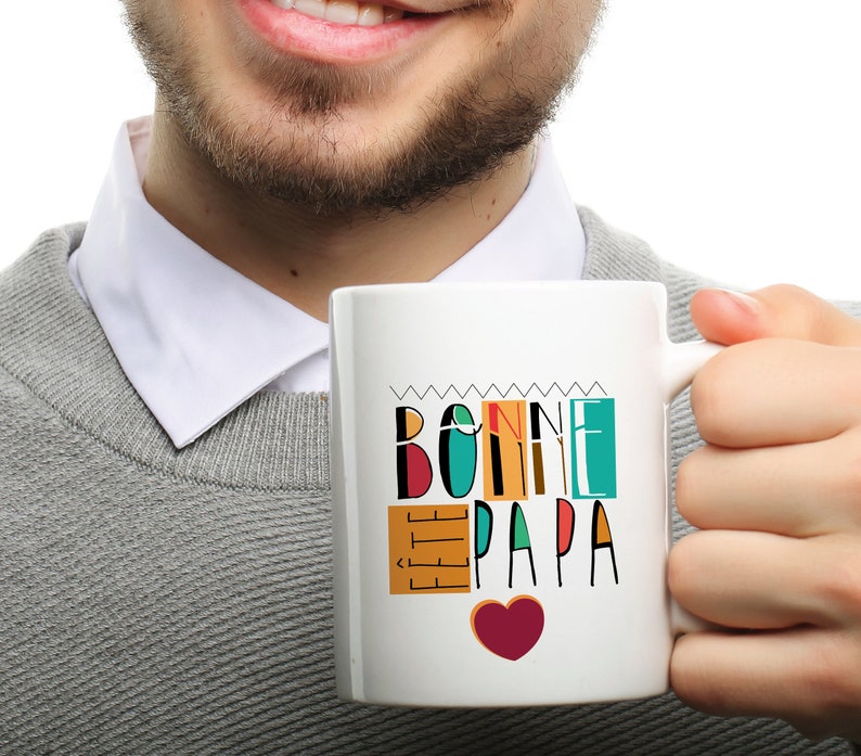 Mug personnalisé Bonne fête papa cadeau pour papa image 2