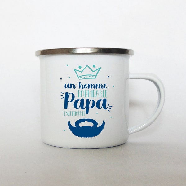 Mug personnalisé " un homme formidable Papa exceptionnel "  180 ml | cadeaux noël