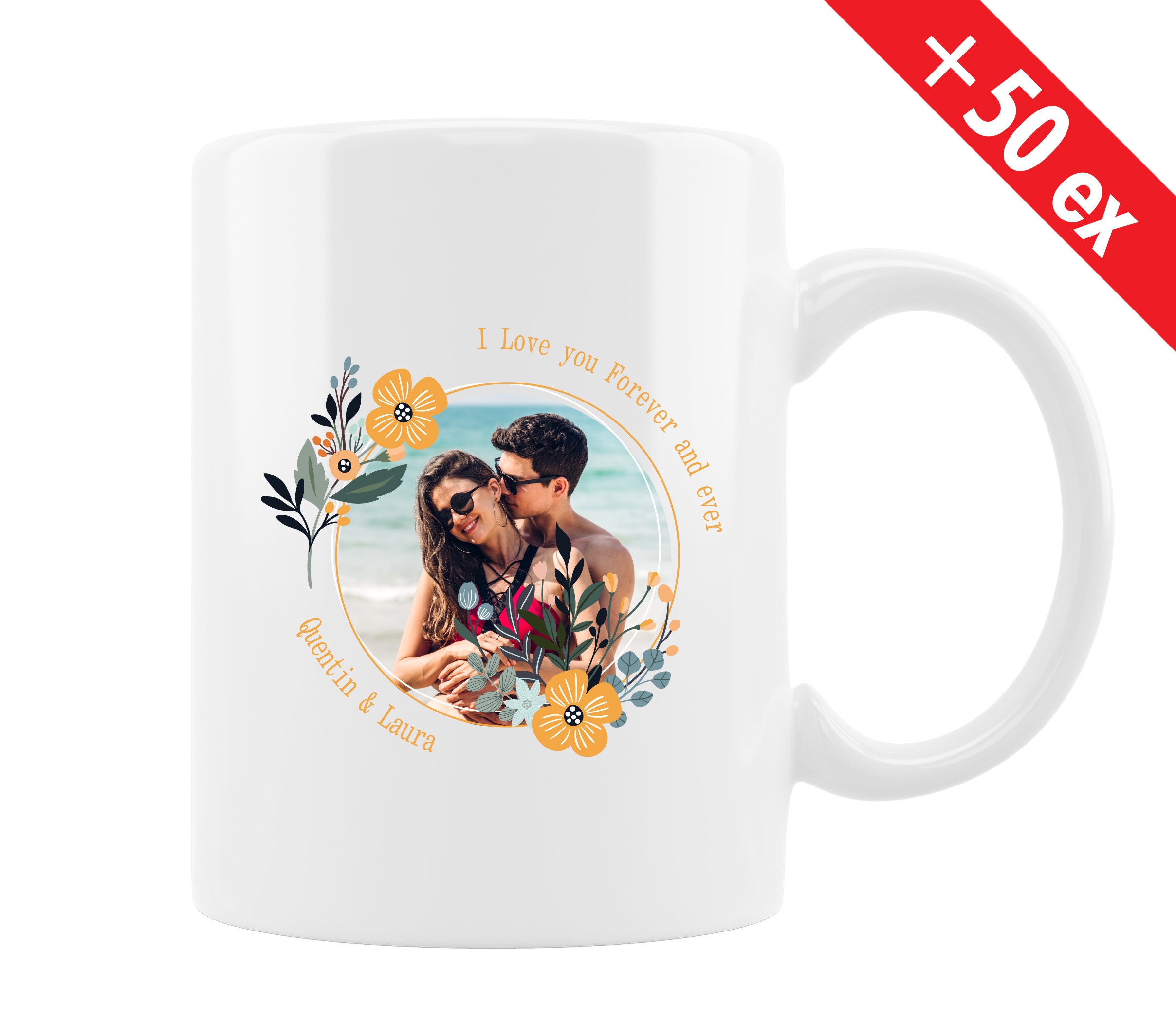 Mug Photo Personnalisé, Pour Un Couple, Les Amoureux