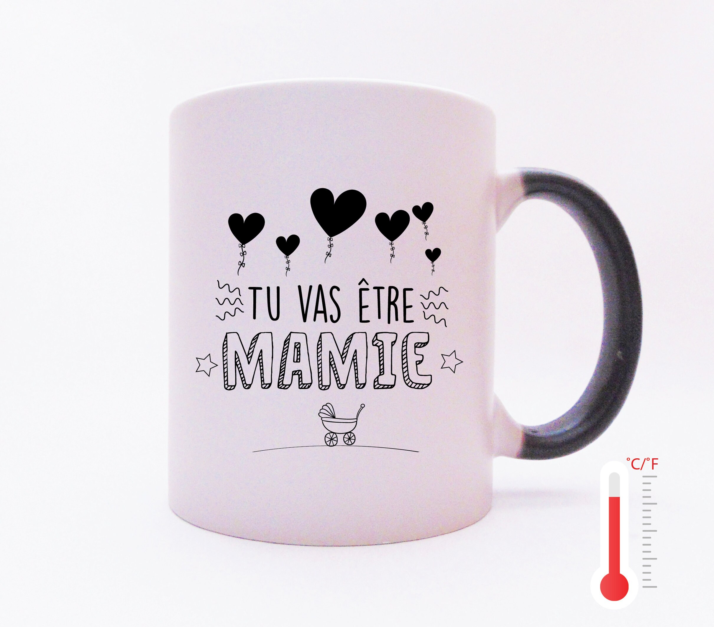 Mug Personnalisé Mug Magique Tu Vas Être Mamie, Annonce Grossesse Original Future Grand Mère , Tasse