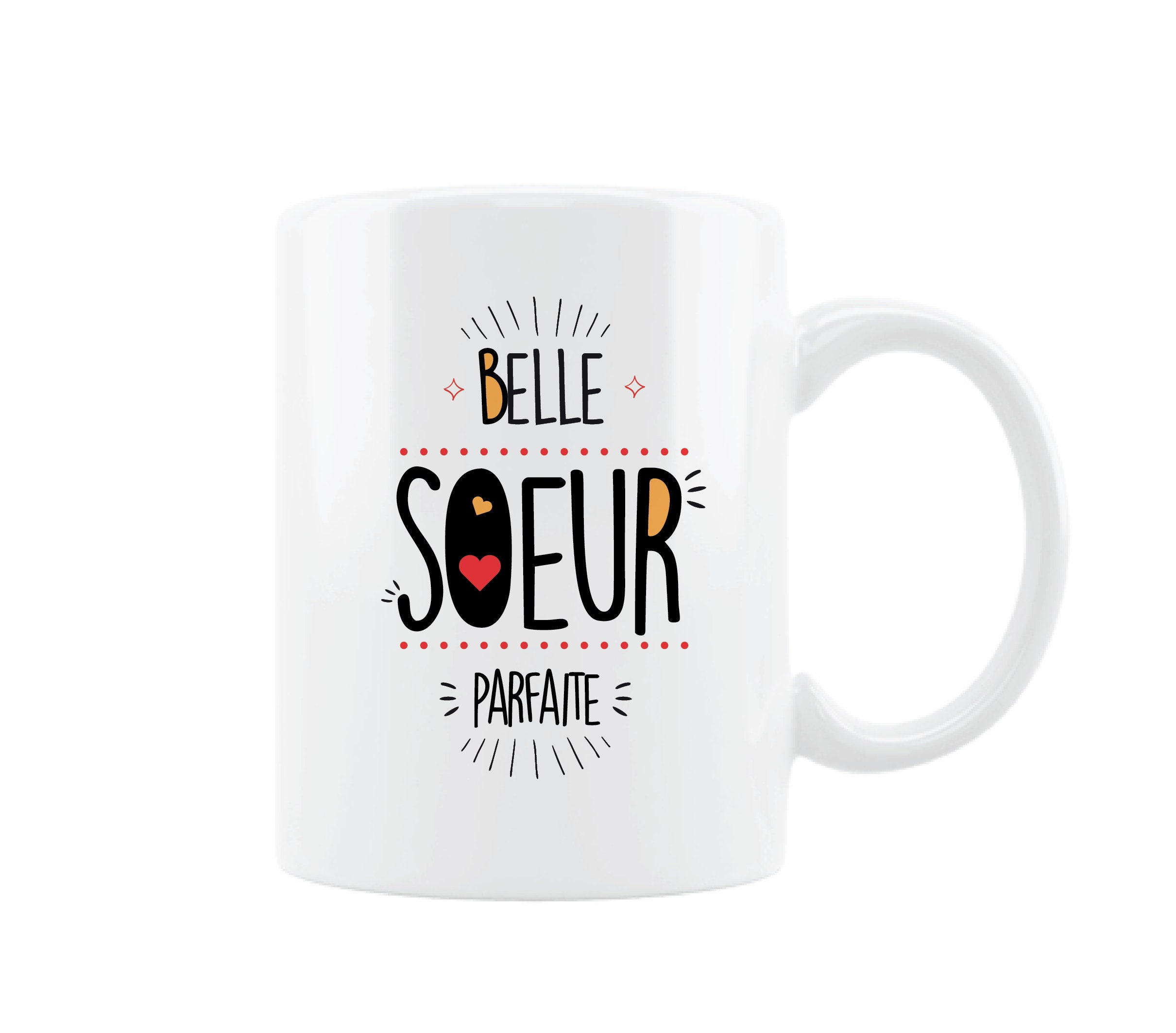 Mug Personnalisé Belle Soeur Parfaite , Cadeau d'anniversaire Pour Soeur.
