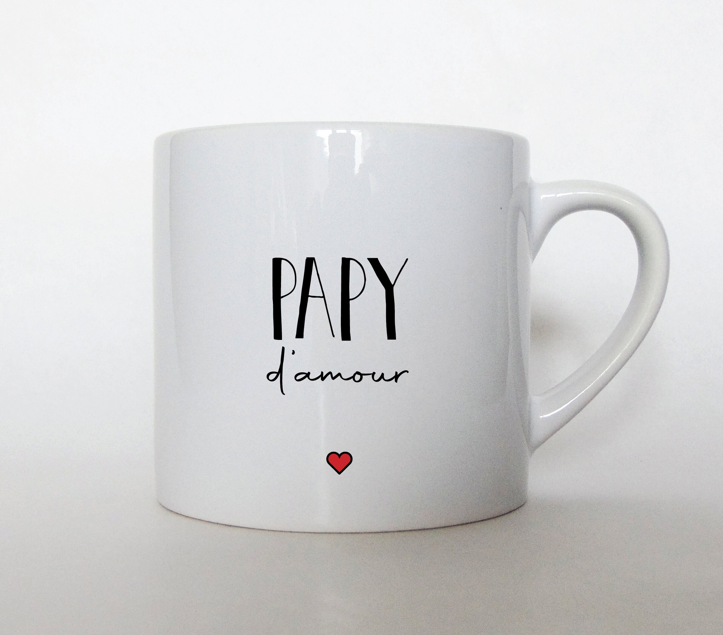 Mug Personnalisé Papy D Amour, Mug Café Pour Grand-Père , Cadeau d'anniversaire Papy, Tasse Expresso