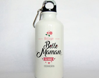 Personalized “best beautiful mother in the world” water bottle