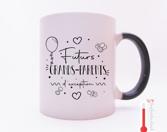 Personalized Mug Magic Mug Exceptional Future Grandparents, Pregnancy Announcement