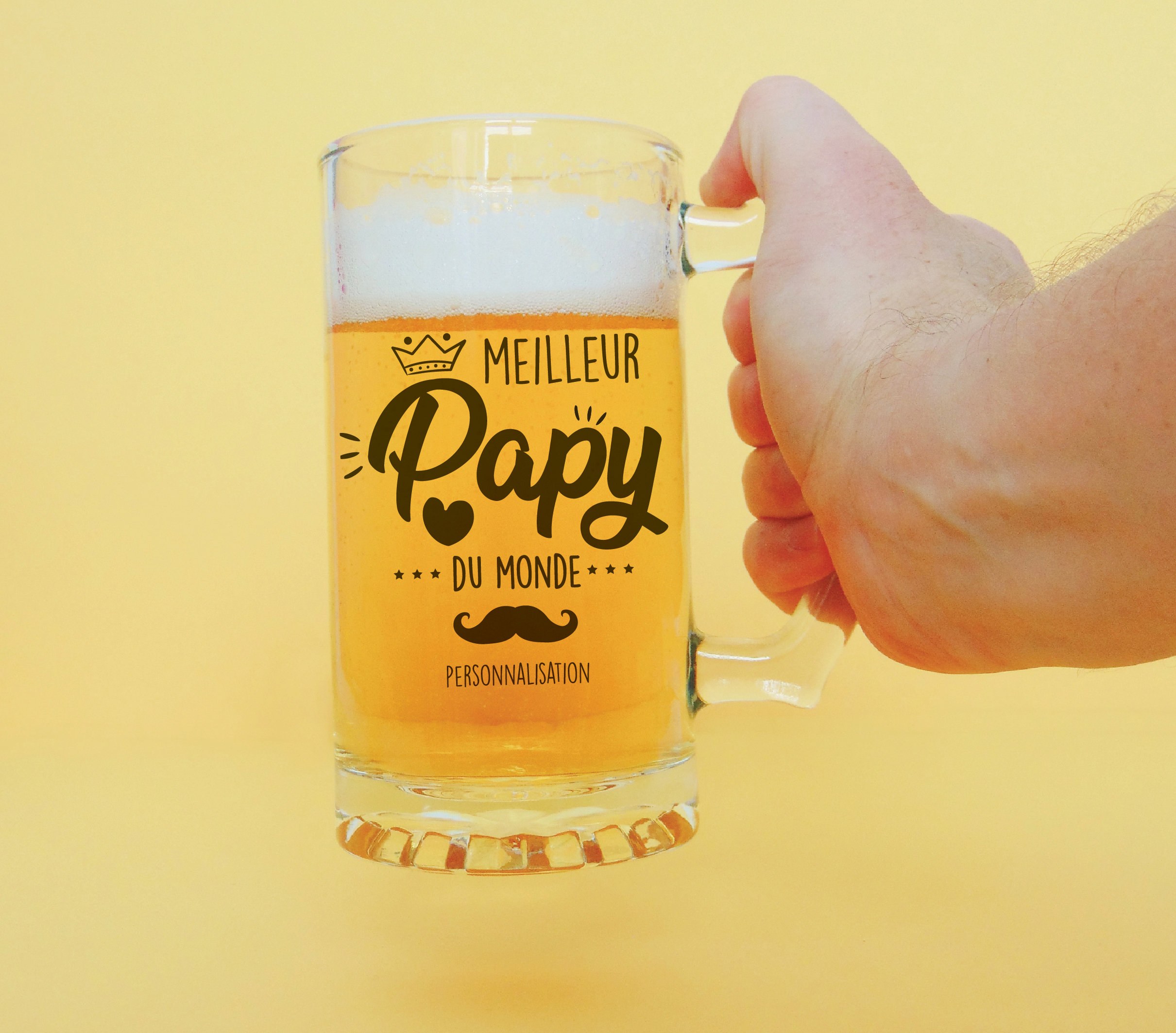 Chope De Bière Fête Des Pères Personnalisée