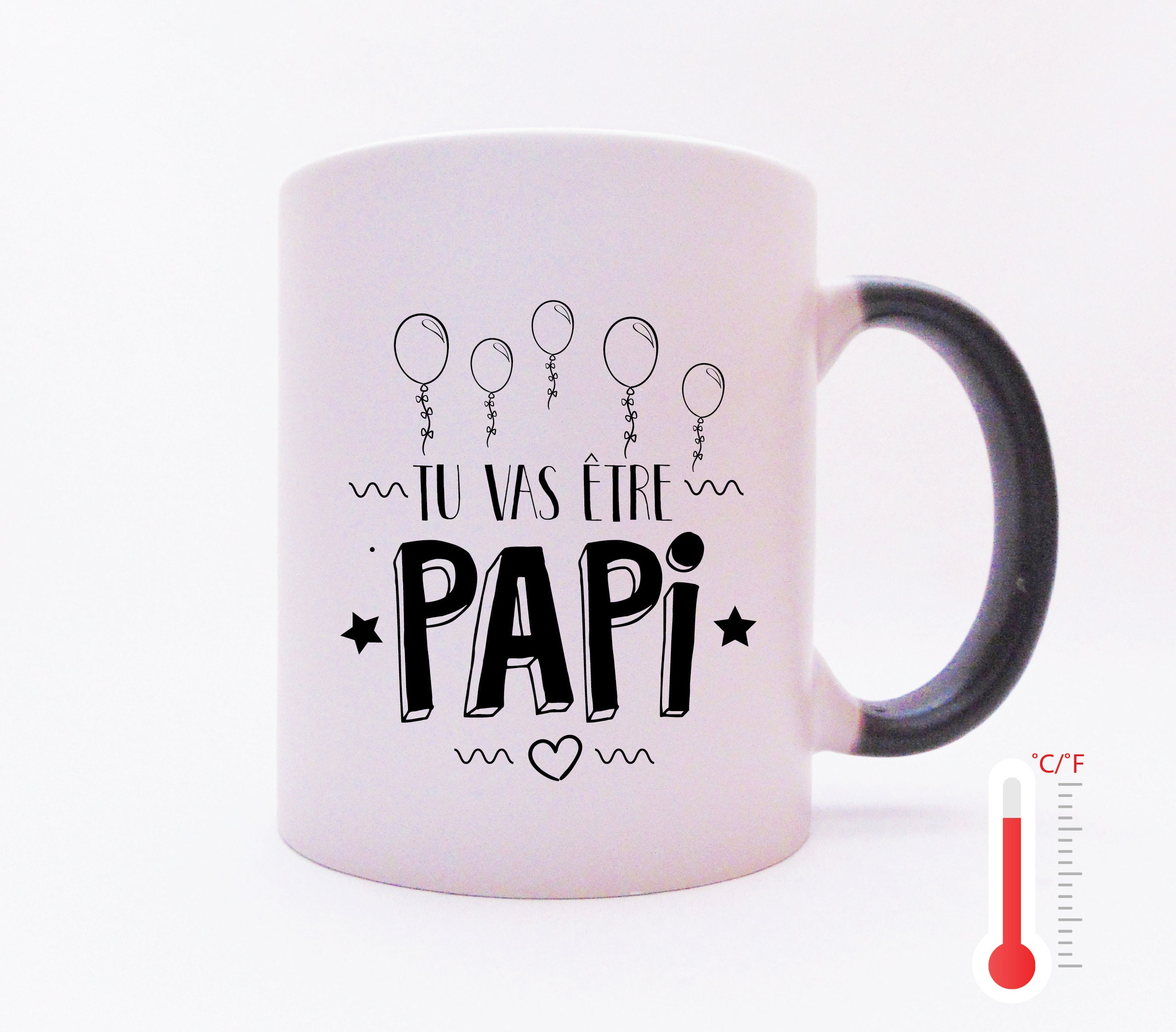 Mug Personnalisé Mug Magique Tu Vas Être Papi, Annonce Grossesse Original Pour Papy , Tasse Personna