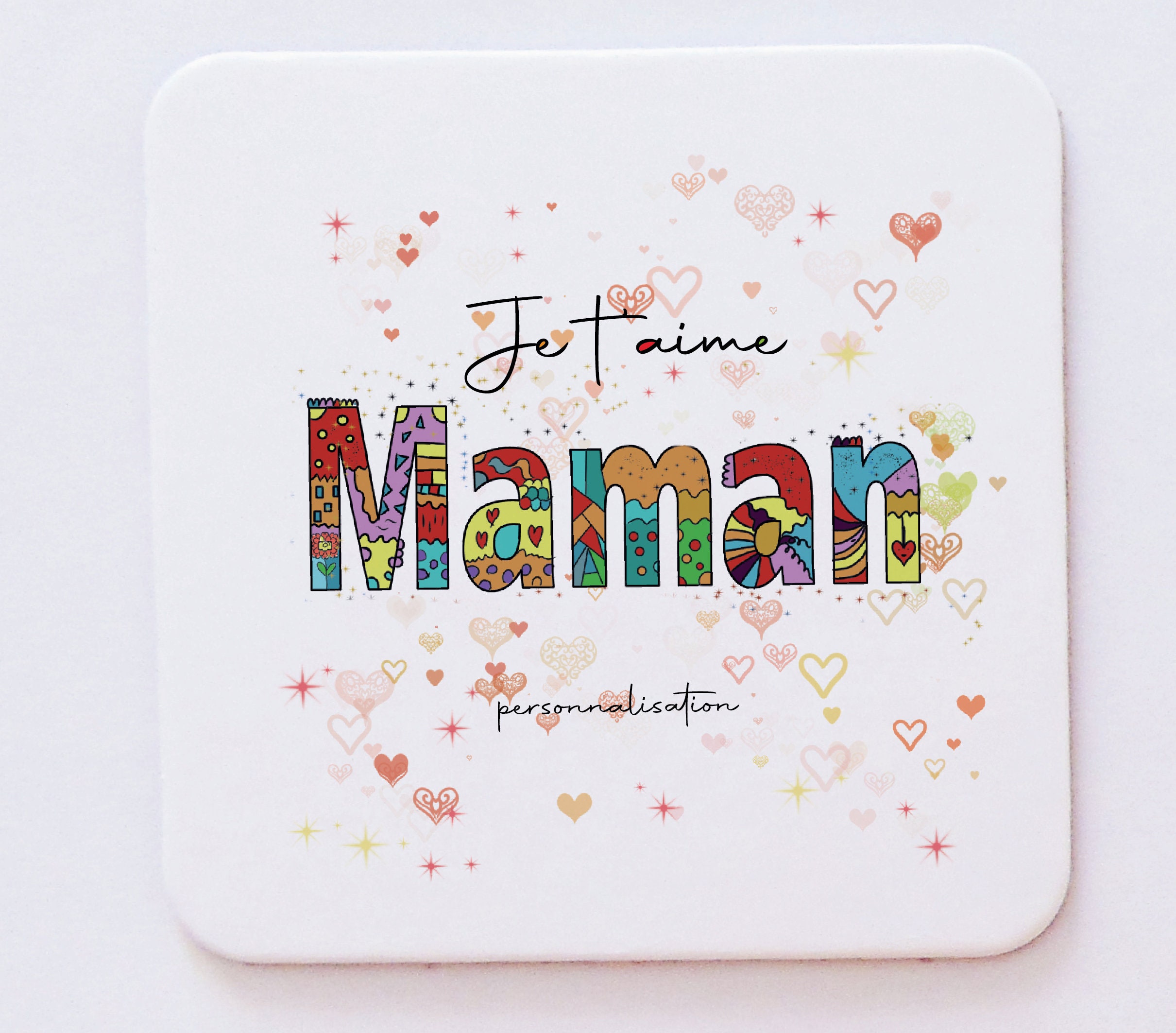 Sous Verre Personnalisé | Maman Je T Aime Cadeau Anniversaire Pour Maman La Famille