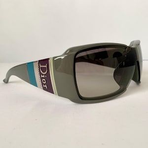 Sunglasses Christian Dior vintage 00s -  Dior stripes 2 oversized mascara style