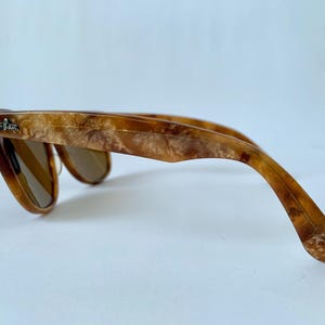 Gafas de sol vintage Ray Ban B&L USA - Wayfarer II Blonde Frost edición limitada imagen 6