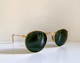 New Vintage B&L Ray Ban Classic Metals Small Round Metal