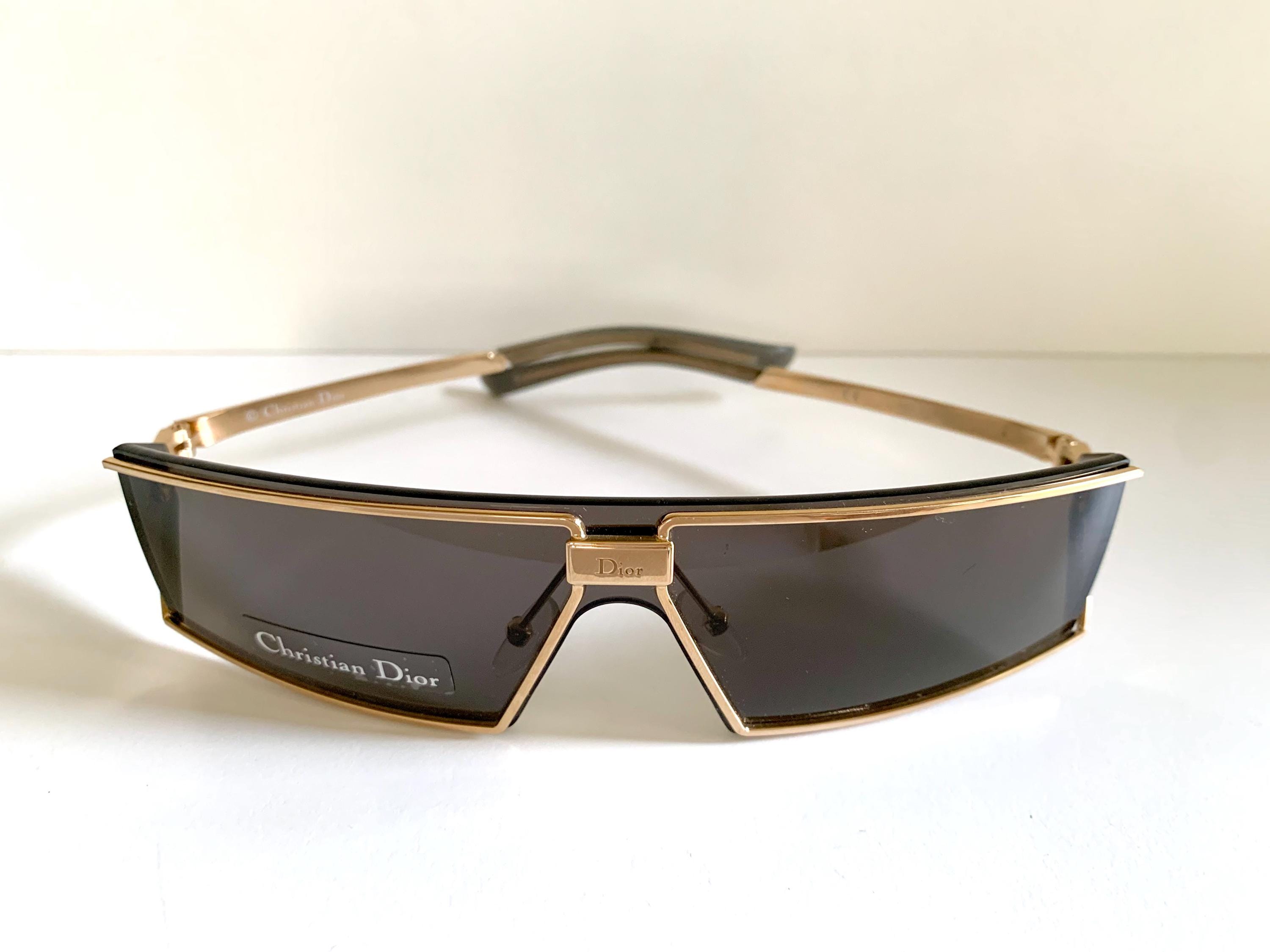 Christian Dior Vintage Sunglasses - 00s Dior Troika Mask Rectangle
