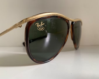 Ray Ban B&L USA vintage sunglasses - Wayfarer W0640 Olympian Aviator Arista