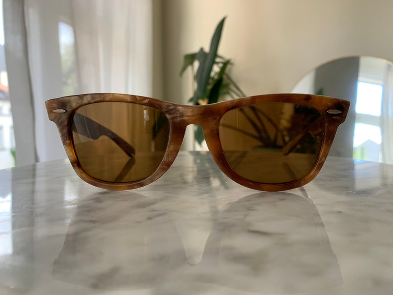 Ray Ban B\u0026L Wayfarer 5022 Blonde Frost | Etsy Singapore