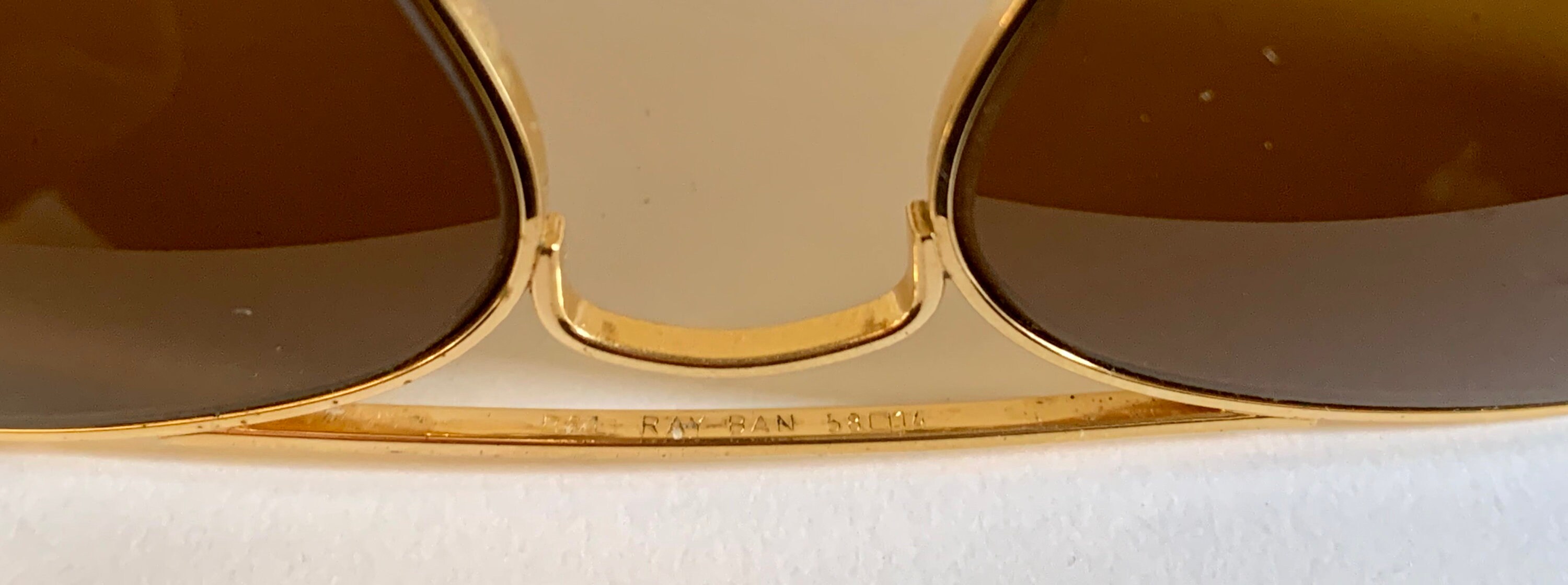 Ray-Ban B&L USA ヴィンテージ サングラス アビエーター 58mm 送料無料】 Ray−Ban（レイバン）サングラス USA／B&L
