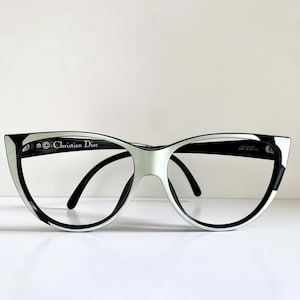 Christian Dior 80s Vintage glasses - 2349 black and white frames
