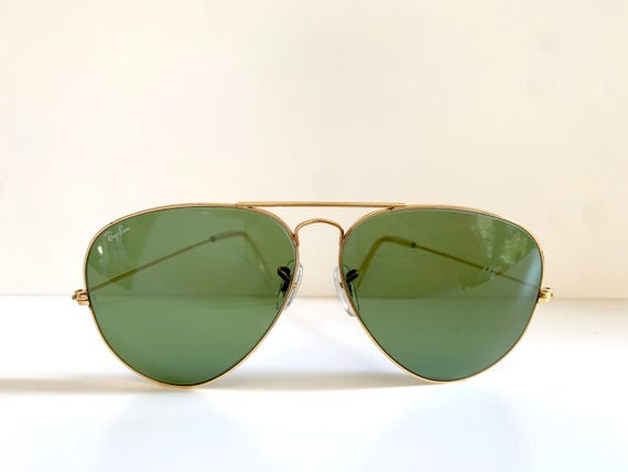 Ray-Ban Classic Gold Frame with Green Lenses Ray-Ban Aviator Classic Polished Gold + Classic Green – Sand  main image 4