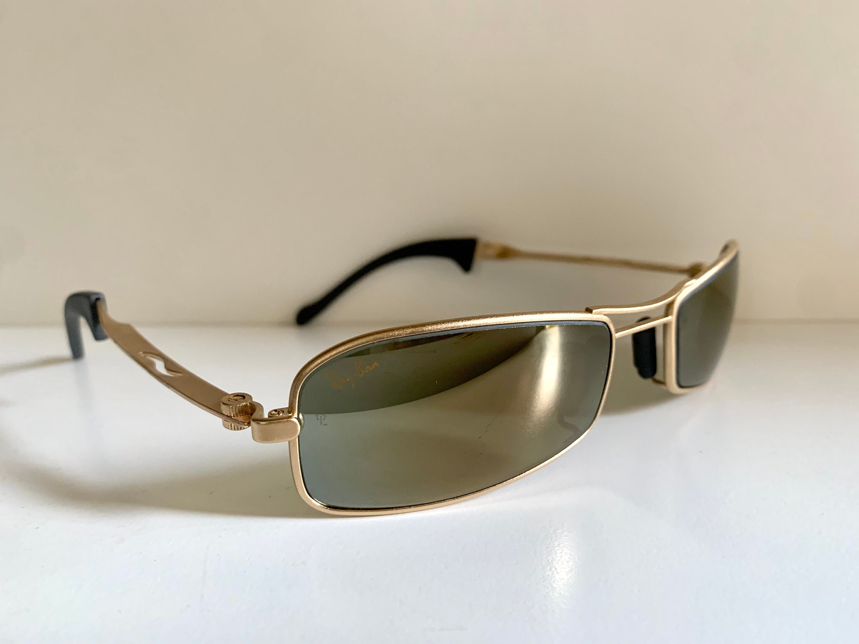 Ray Ban B&L Orbs Axis Gold Mirrored W2308 Vintage Sunglasses