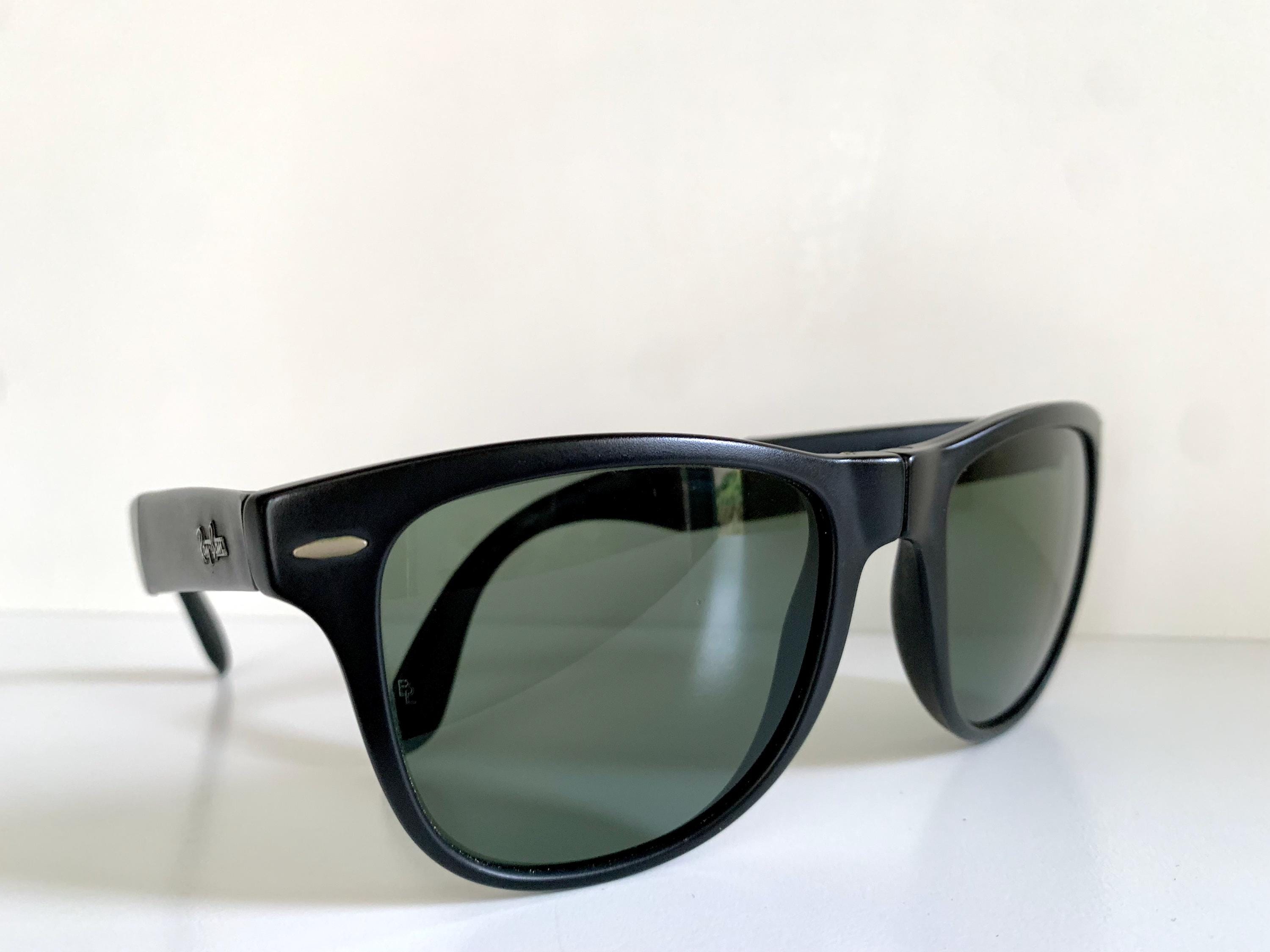 Ray-Ban (B&L) Vintage Sunglasses Wayfarer II Striped Brown