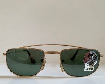 Lunettes de soleil vintage Ray Ban B&L USA - W1756 Sidestreet Arista Gold