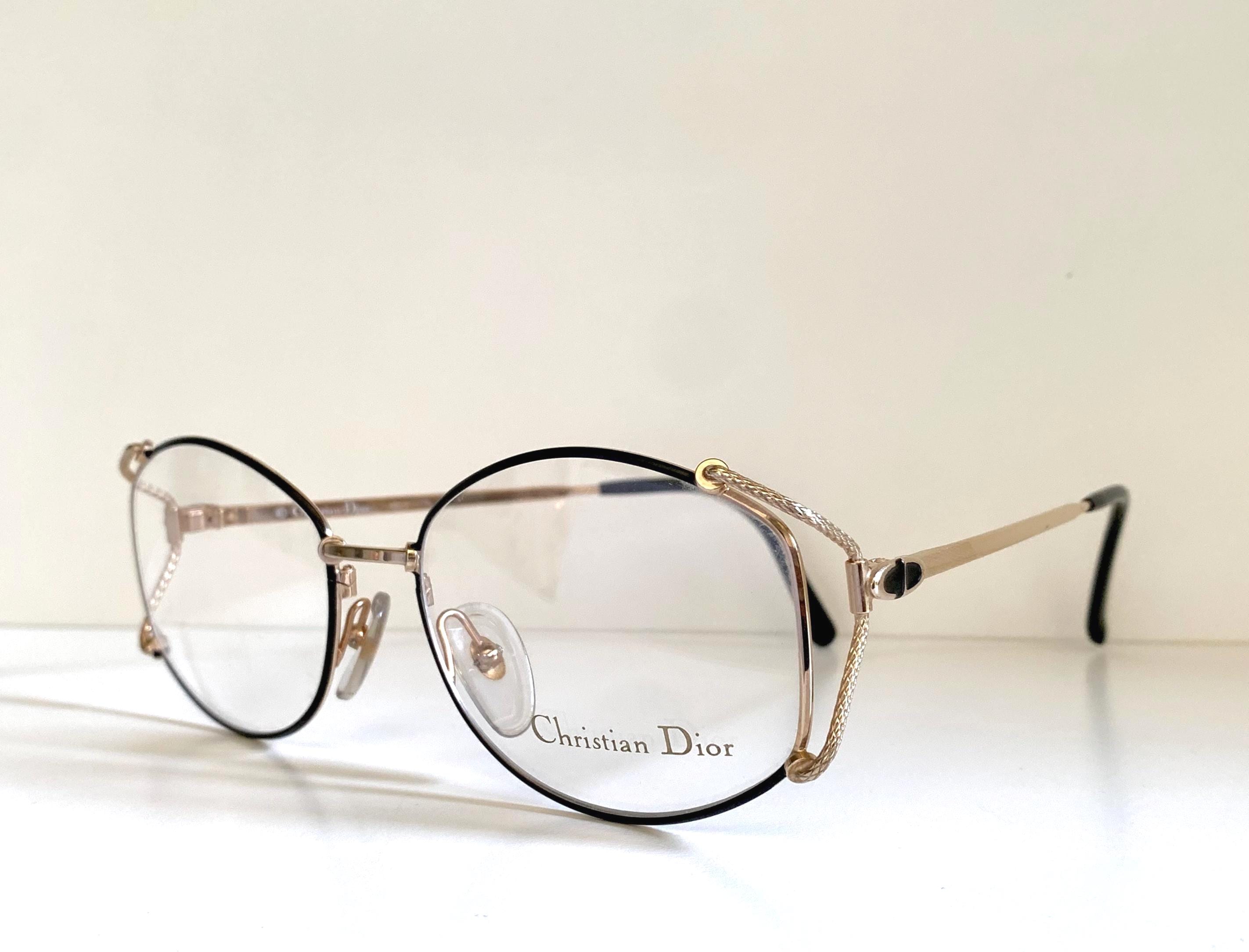 Christian Dior Vintage Glasses - 2634 Gold and Black 80s  display picture 2