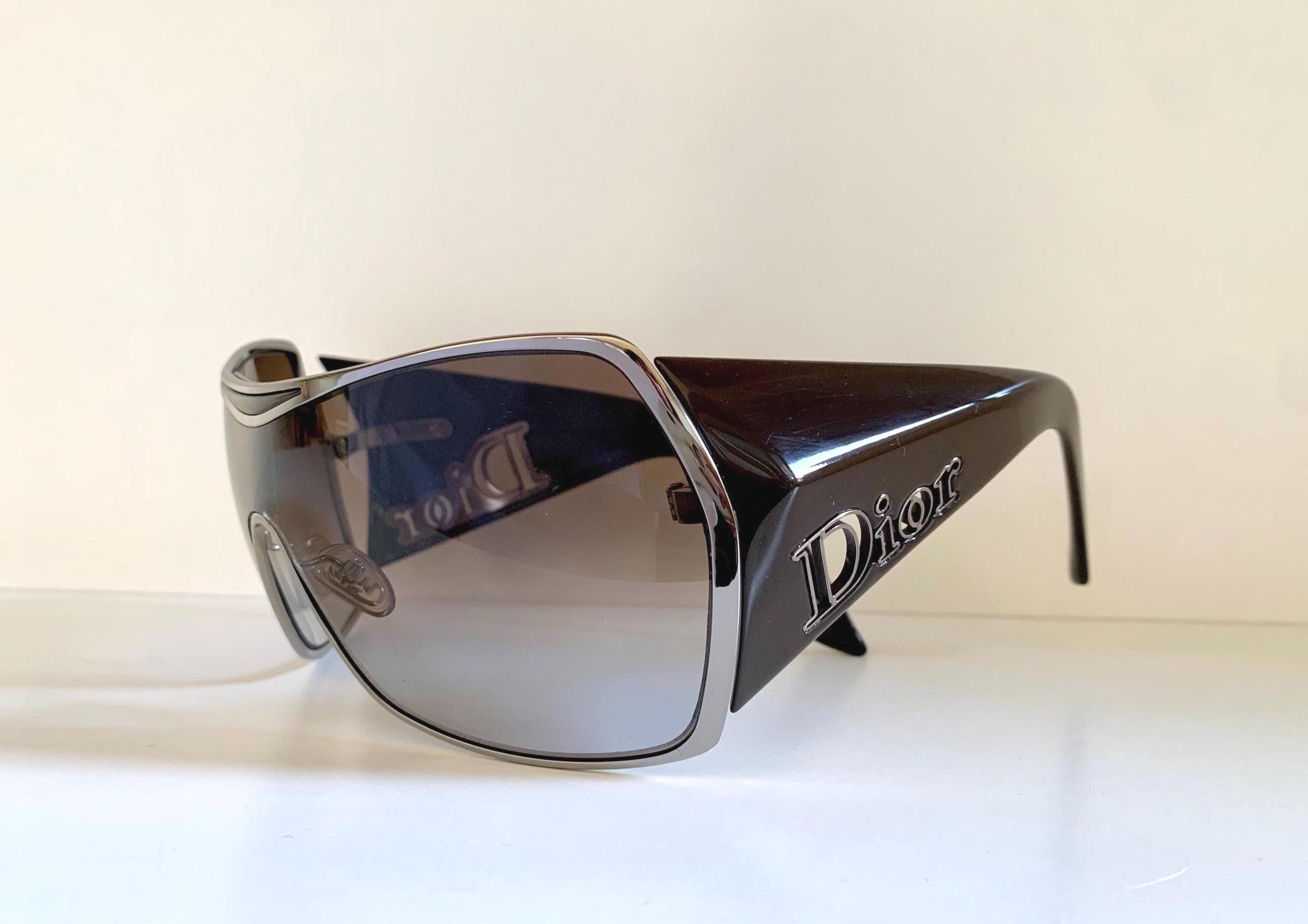 Dior 00s Vintage Sunglasses - Dior Gaucho Shield XXL Y2K Frames