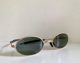 Ray Ban B&L USA NOS vintage sunglasses - W2388 Orbs gold matte frame