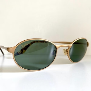 Ray Ban B&L USA vintage sunglasses - W2981 Highstreet brushed gold oval frames